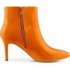 imageAllegra K Womens Pointed Toe Stiletto Heel Ankle Heeled BootsOrange