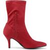 imageAllegra K Womens Pointy Toe Stretch Sock Stiletto Heels Ankle BootsRed