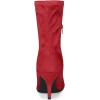 imageAllegra K Womens Pointy Toe Stretch Sock Stiletto Heels Ankle BootsRed