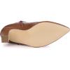 imageAllegra K Womens Printed Pointed Toe Chunky Heels Ankle BootsBrown