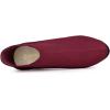 imageAllegra K Womens Round Toe Block Heels Chelsea Ankle BootsBurgundy