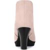 imageAllegra K Womens Round Toe Block Heels Chelsea Ankle BootsDust Pink