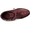 imageAllegra K Womens Round Toe Chunky Heel Lace Up Platform BootsBurgundy