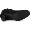 imageAllegra K Womens Side Zip Chunky Heels Ankle BootsBlack