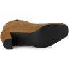 imageAllegra K Womens Side Zip Chunky Heels Ankle BootsBrown