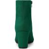 imageAllegra K Womens Side Zip Chunky Heels Ankle BootsEmerald Green