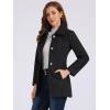imageAllegra K Womens Single Breasted Turndown Collar Overcoat Vintage Winter Dress Coat with PocketsBlack