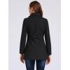imageAllegra K Womens Single Breasted Turndown Collar Overcoat Vintage Winter Dress Coat with PocketsBlack