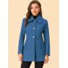 imageAllegra K Womens Single Breasted Turndown Collar Overcoat Vintage Winter Dress Coat with PocketsBlue