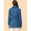 imageAllegra K Womens Single Breasted Turndown Collar Overcoat Vintage Winter Dress Coat with PocketsBlue