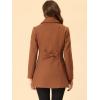 imageAllegra K Womens Single Breasted Turndown Collar Overcoat Vintage Winter Dress Coat with PocketsBrown