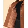 imageAllegra K Womens Single Breasted Turndown Collar Overcoat Vintage Winter Dress Coat with PocketsBrown
