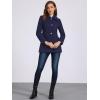 imageAllegra K Womens Single Breasted Turndown Collar Overcoat Vintage Winter Dress Coat with PocketsDark Blue