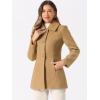 imageAllegra K Womens Single Breasted Turndown Collar Overcoat Vintage Winter Dress Coat with PocketsKhaki
