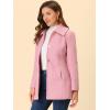 imageAllegra K Womens Single Breasted Turndown Collar Overcoat Vintage Winter Dress Coat with PocketsPink
