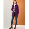 imageAllegra K Womens Single Breasted Turndown Collar Overcoat Vintage Winter Dress Coat with PocketsPurple