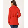 imageAllegra K Womens Single Breasted Turndown Collar Overcoat Vintage Winter Dress Coat with PocketsRed