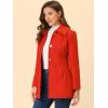 imageAllegra K Womens Single Breasted Turndown Collar Overcoat Vintage Winter Dress Coat with PocketsRed
