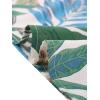 imageAllegra K Womens Summer 2 Piece Outfit Floral Printed Crop Tube Tops and Split Long Skirt SetGreen