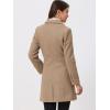 imageAllegra K Womens Trench Coats Single Breasted Long Outerwear Winter CoatDark Beige