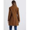 imageAllegra K Womens Trench Coats Single Breasted Long Outerwear Winter CoatDark Brown