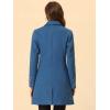 imageAllegra K Womens Trench Coats Single Breasted Long Outerwear Winter CoatDusty Blue