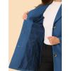imageAllegra K Womens Trench Coats Single Breasted Long Outerwear Winter CoatDusty Blue
