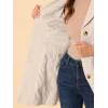 imageAllegra K Womens Trench Coats Single Breasted Long Outerwear Winter CoatGream White