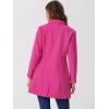 imageAllegra K Womens Trench Coats Single Breasted Long Outerwear Winter CoatHot Pink