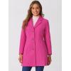 imageAllegra K Womens Trench Coats Single Breasted Long Outerwear Winter CoatHot Pink