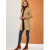 imageAllegra K Womens Trench Coats Single Breasted Long Outerwear Winter CoatKhaki