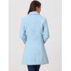 imageAllegra K Womens Trench Coats Single Breasted Long Outerwear Winter CoatLight Blue
