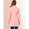 imageAllegra K Womens Trench Coats Single Breasted Long Outerwear Winter CoatPink