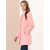 imageAllegra K Womens Trench Coats Single Breasted Long Outerwear Winter CoatPink