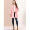imageAllegra K Womens Trench Coats Single Breasted Long Outerwear Winter CoatPink