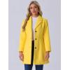 imageAllegra K Womens Trench Coats Single Breasted Long Outerwear Winter CoatYellow