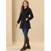 imageAllegra K Womens Winter Classic Outwear Overcoat with Pockets Single Breasted Pea CoatBlack