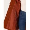 imageAllegra K Womens Winter Classic Outwear Overcoat with Pockets Single Breasted Pea CoatBrick Red