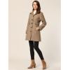 imageAllegra K Womens Winter Classic Outwear Overcoat with Pockets Single Breasted Pea CoatBrown