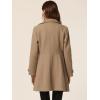imageAllegra K Womens Winter Classic Outwear Overcoat with Pockets Single Breasted Pea CoatBrown