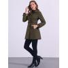 imageAllegra K Womens Winter Classic Outwear Overcoat with Pockets Single Breasted Pea CoatCoffee