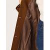 imageAllegra K Womens Winter Classic Outwear Overcoat with Pockets Single Breasted Pea CoatDeep Brown