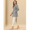 imageAllegra K Womens Winter Classic Outwear Overcoat with Pockets Single Breasted Pea CoatGrey
