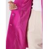 imageAllegra K Womens Winter Classic Outwear Overcoat with Pockets Single Breasted Pea CoatHot Pink