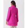 imageAllegra K Womens Winter Classic Outwear Overcoat with Pockets Single Breasted Pea CoatHot Pink