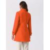 imageAllegra K Womens Winter Classic Outwear Overcoat with Pockets Single Breasted Pea CoatOrange