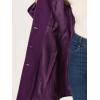 imageAllegra K Womens Winter Classic Outwear Overcoat with Pockets Single Breasted Pea CoatPurple