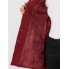 imageAllegra K Womens Winter Classic Outwear Overcoat with Pockets Single Breasted Pea CoatRed