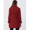 imageAllegra K Womens Winter Classic Outwear Overcoat with Pockets Single Breasted Pea CoatRed