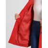 imageAllegra K Womens Winter Classic Outwear Overcoat with Pockets Single Breasted Pea CoatReds